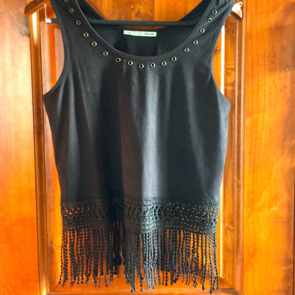 Maurice Sleeveless black top